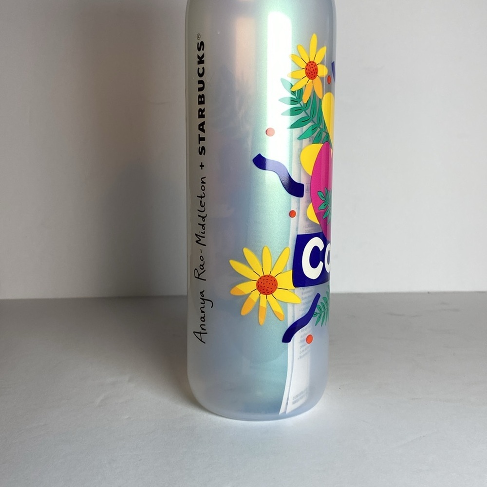 New Starbucks 2024 Ananya Rao-Middleton Collection 24 Oz. Plastic Water Bottle - Picture 3 of 7